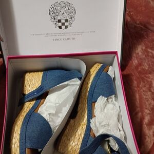 Vince Camuto Blue Women's Wedge Sandals